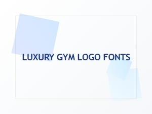 Luxury Gym Logo Fonts for Exclusive Branding